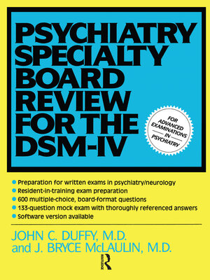 cover image of Psychiatry Specialty Board Review For the DSM-IV